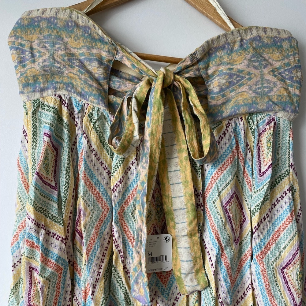 NWT Free People Elowen Strapless Romper Medium - Picture 7 of 12